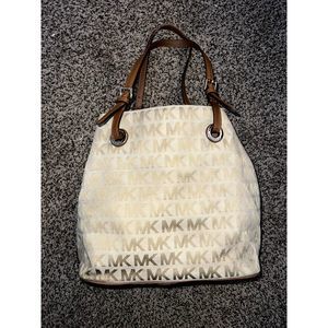 MICHAEL KORS MK JET SET ITEM GRAB BAG WOMEN TOTE Beige Camel 38S1XTTT4J